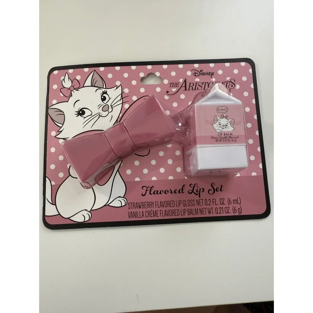 Disney The Aristocats Marie Lip Balm Gloss Set Bundle‎ 3pk Taste Beauty Pink